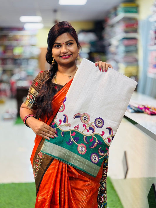 Mashroom Silk Sarees ( unstitched )