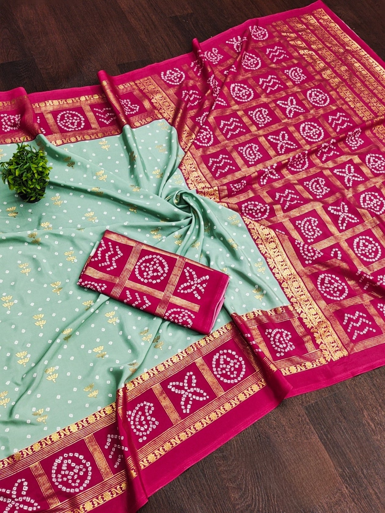 Bandej Crepe Silk Sarees