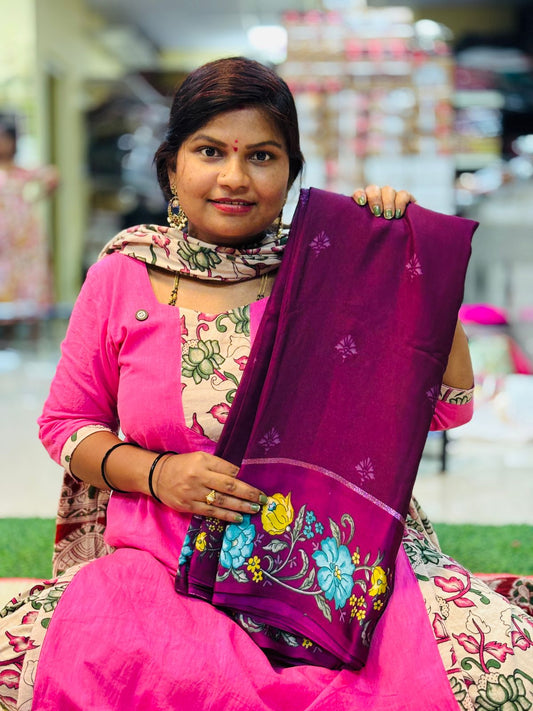 Georgette floweral borders