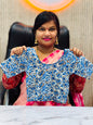 Kalamkari Readymade Blouse – XL Size (Elastic)