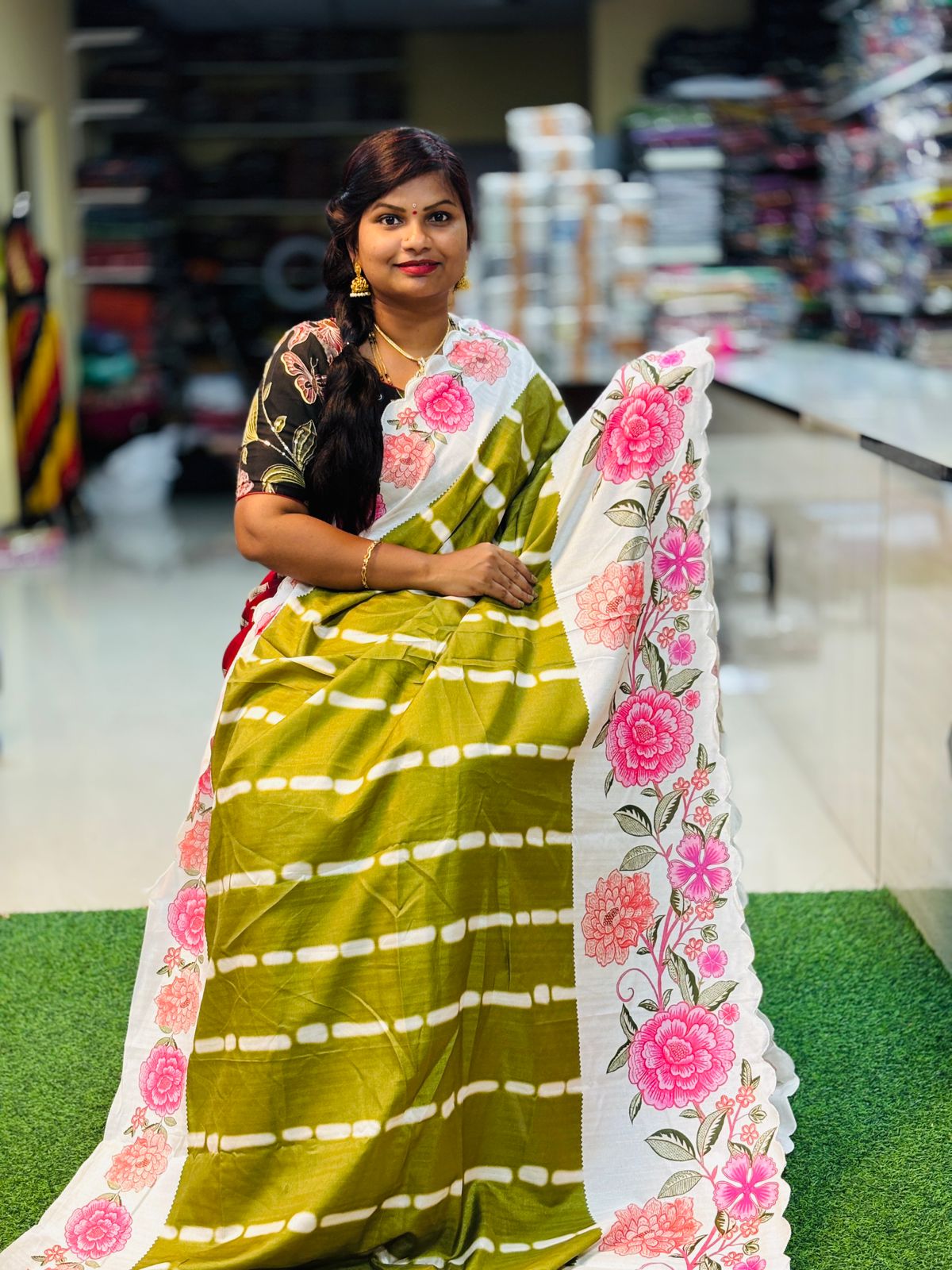 Semi Tusser Saree