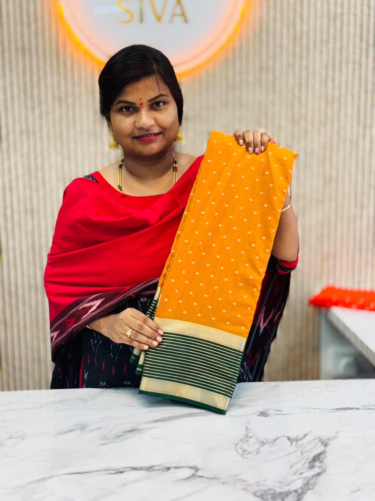 Semi Mysore Crepe Sarees