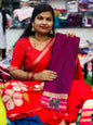 Semi Mysore crepe sarees