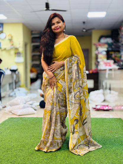 Kota cottons in Madhubani prints