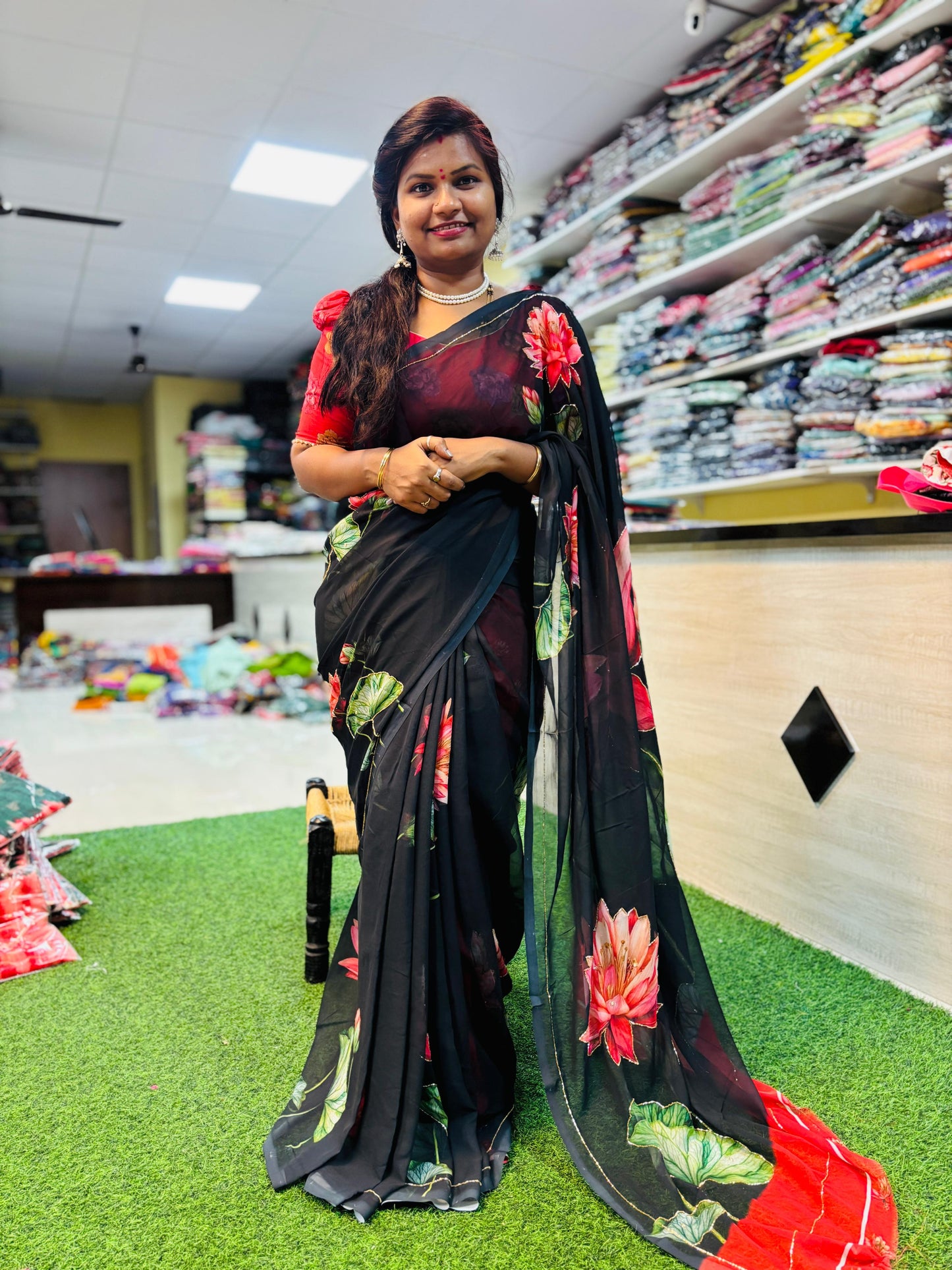 Tabby chiffon handwork