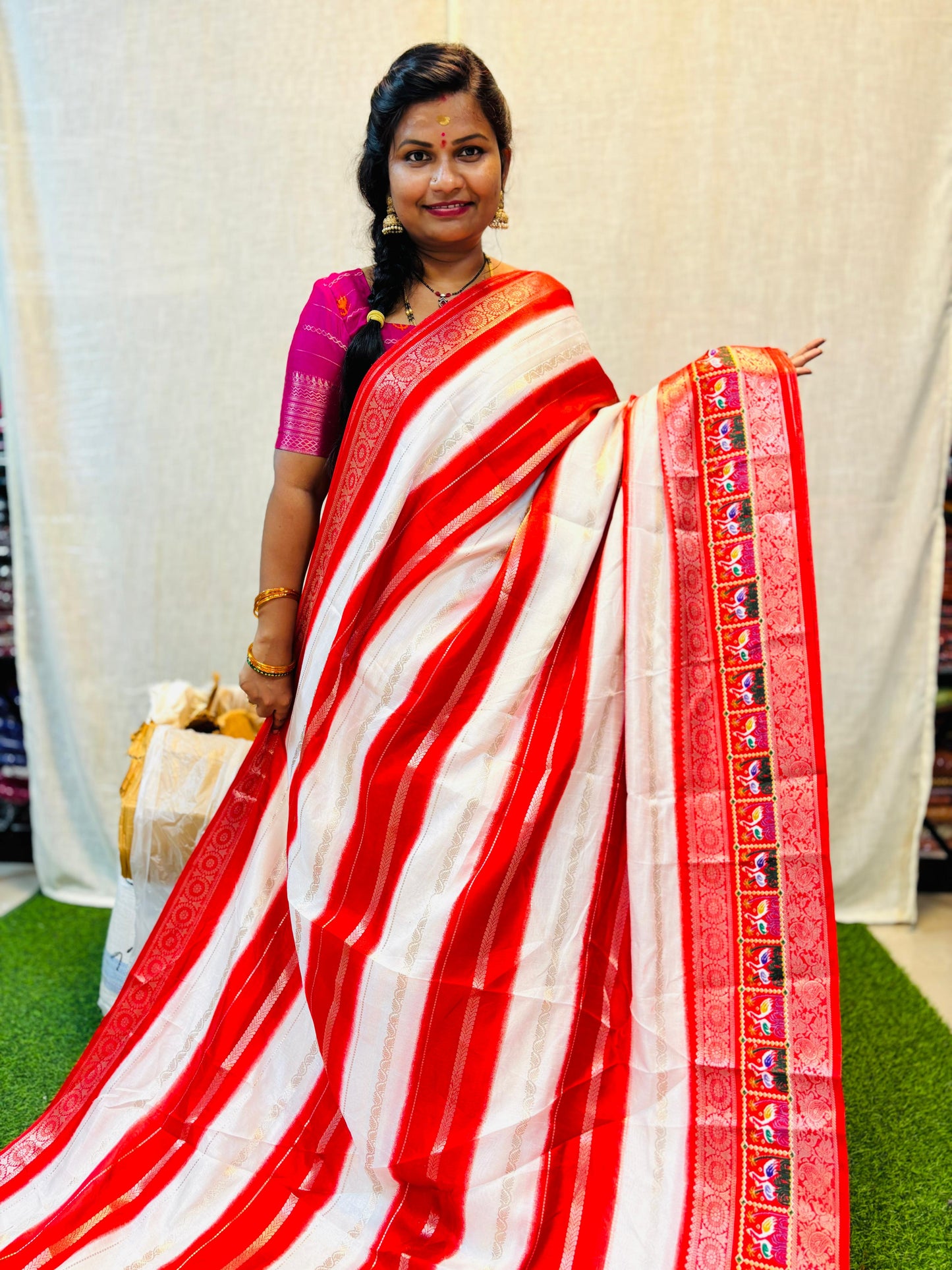 Kanchi Banarasi Crape Silk