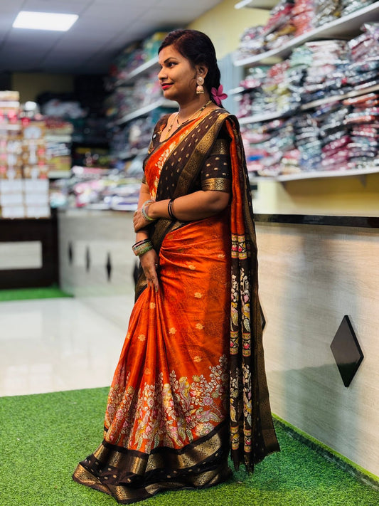 Marshmallow Madhubani Saree