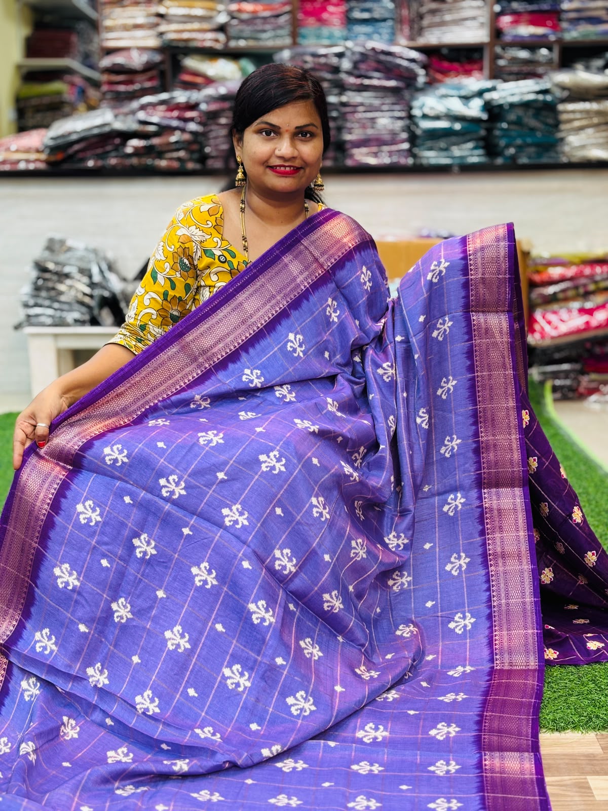 Mashroom Silk Saree
