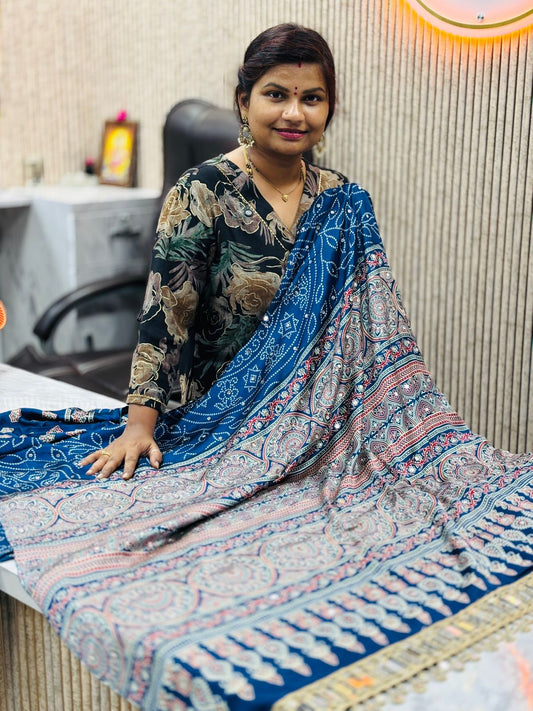 Premium Azrak Model Silk Saree
