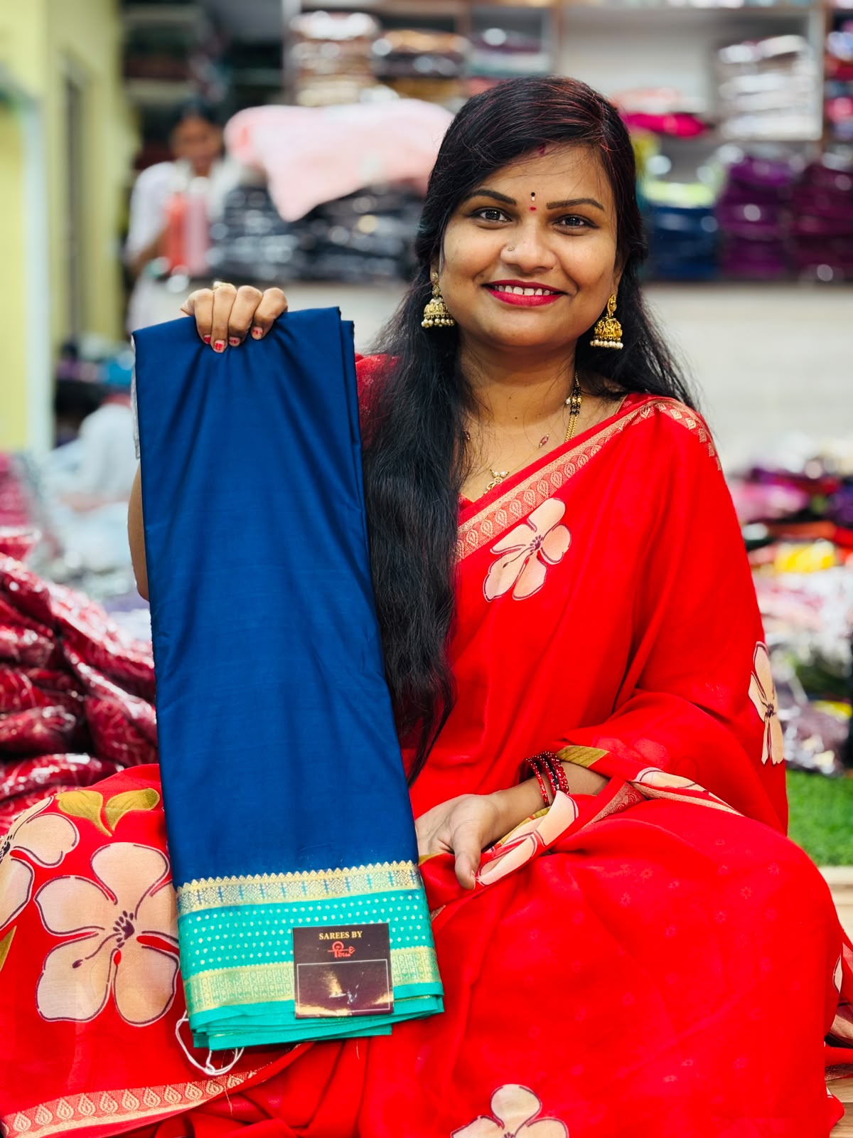 Semi Mysore crepe sarees
