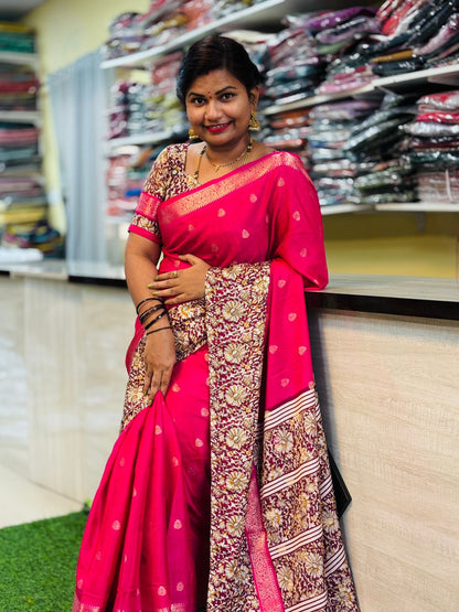 Katan Floral Pattu Saree