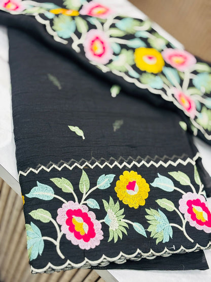 Space cutwork embroidery