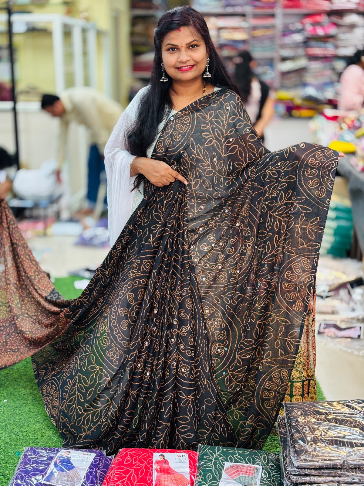 Azrak Chiffon Saree