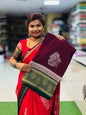 Wine Premium Crepe Silk Sico Borders