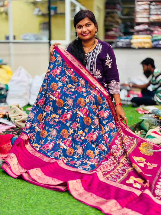 Madhubani Soft Silk Saree