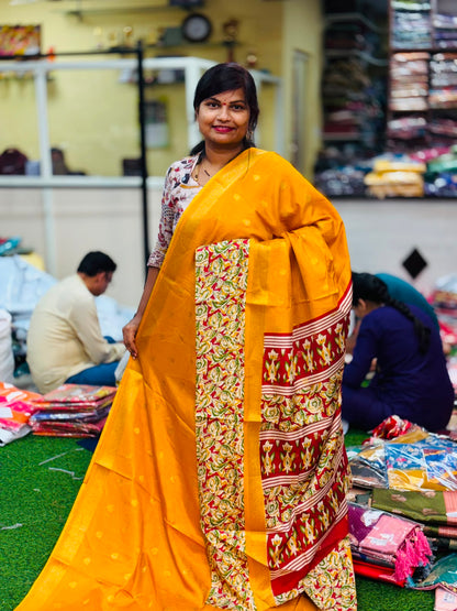 Kanchi Silk Sarees -Yellow