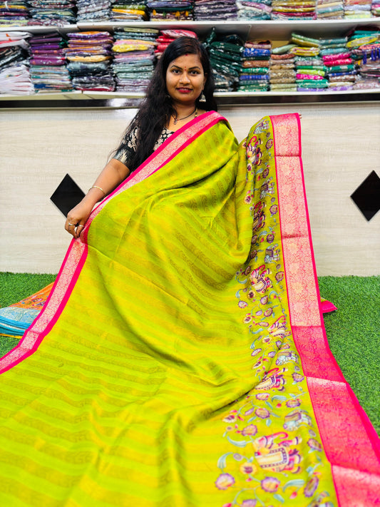 Rangkot Moonga Crepe Saree