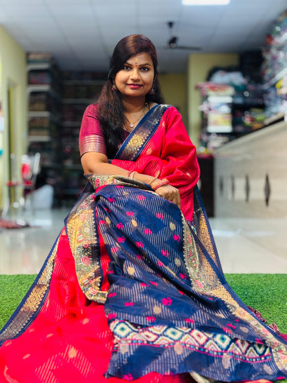 Moonga Kanchi silk