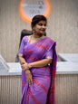 Azrak Silk Printed Saree