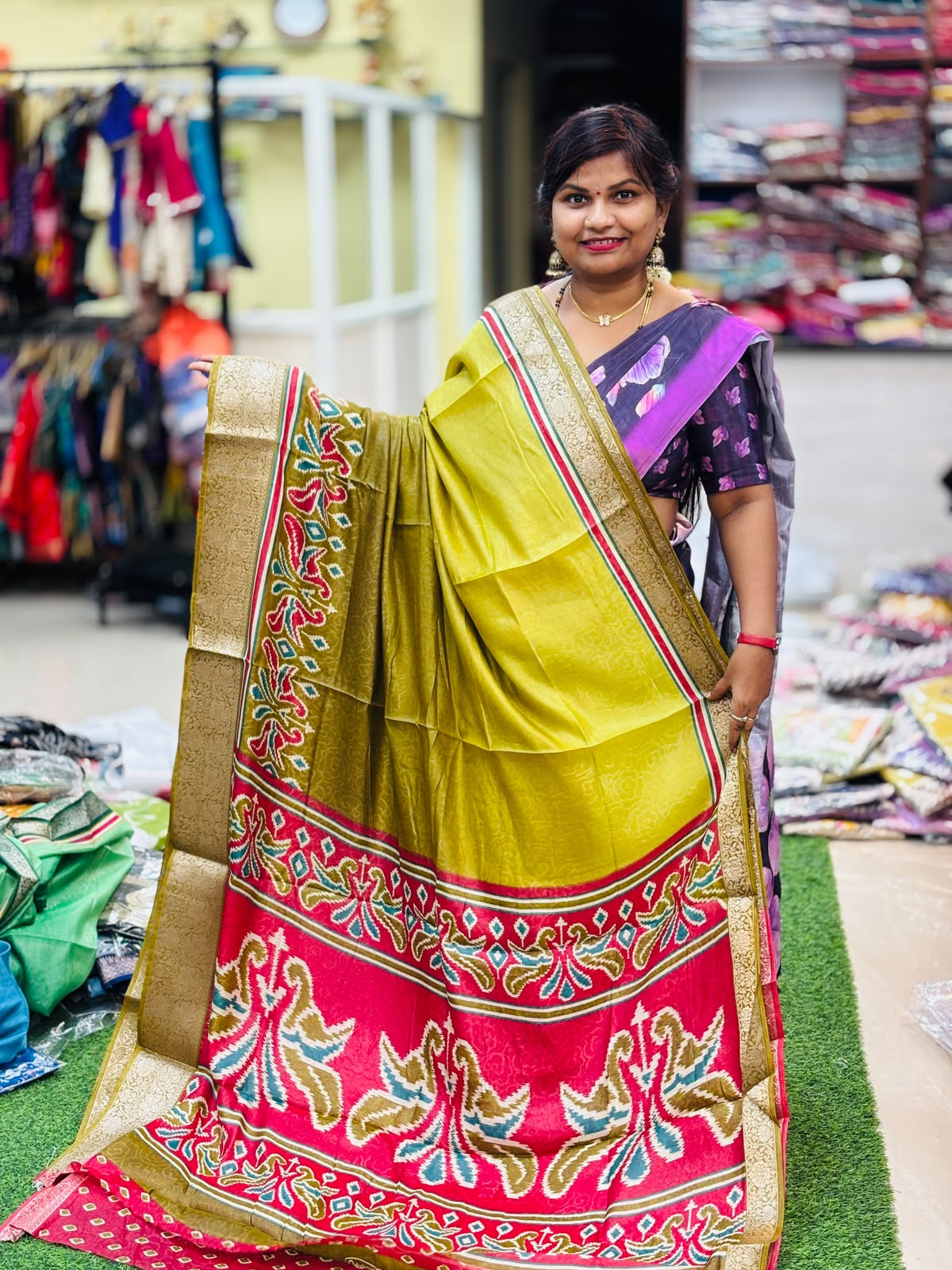 2d Brasso Pochampally Saree