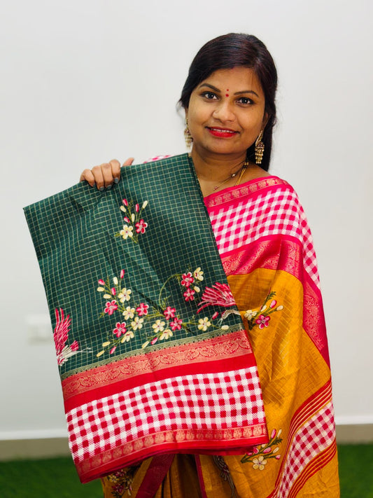 Mangalagiri Checks Sarees