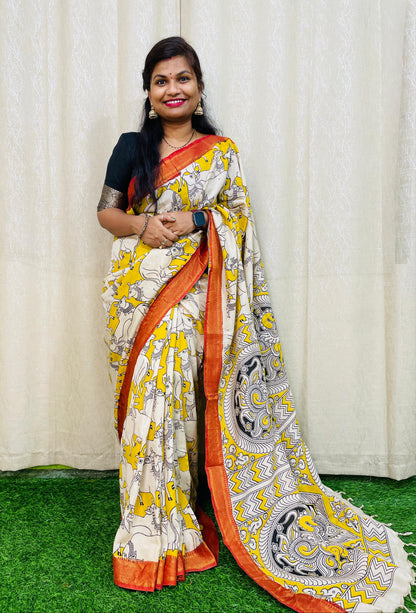 కలంకారి పట్టు చీరలు