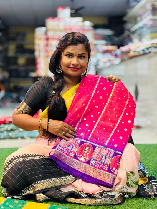 Thanjore Matty Georgette Saree
