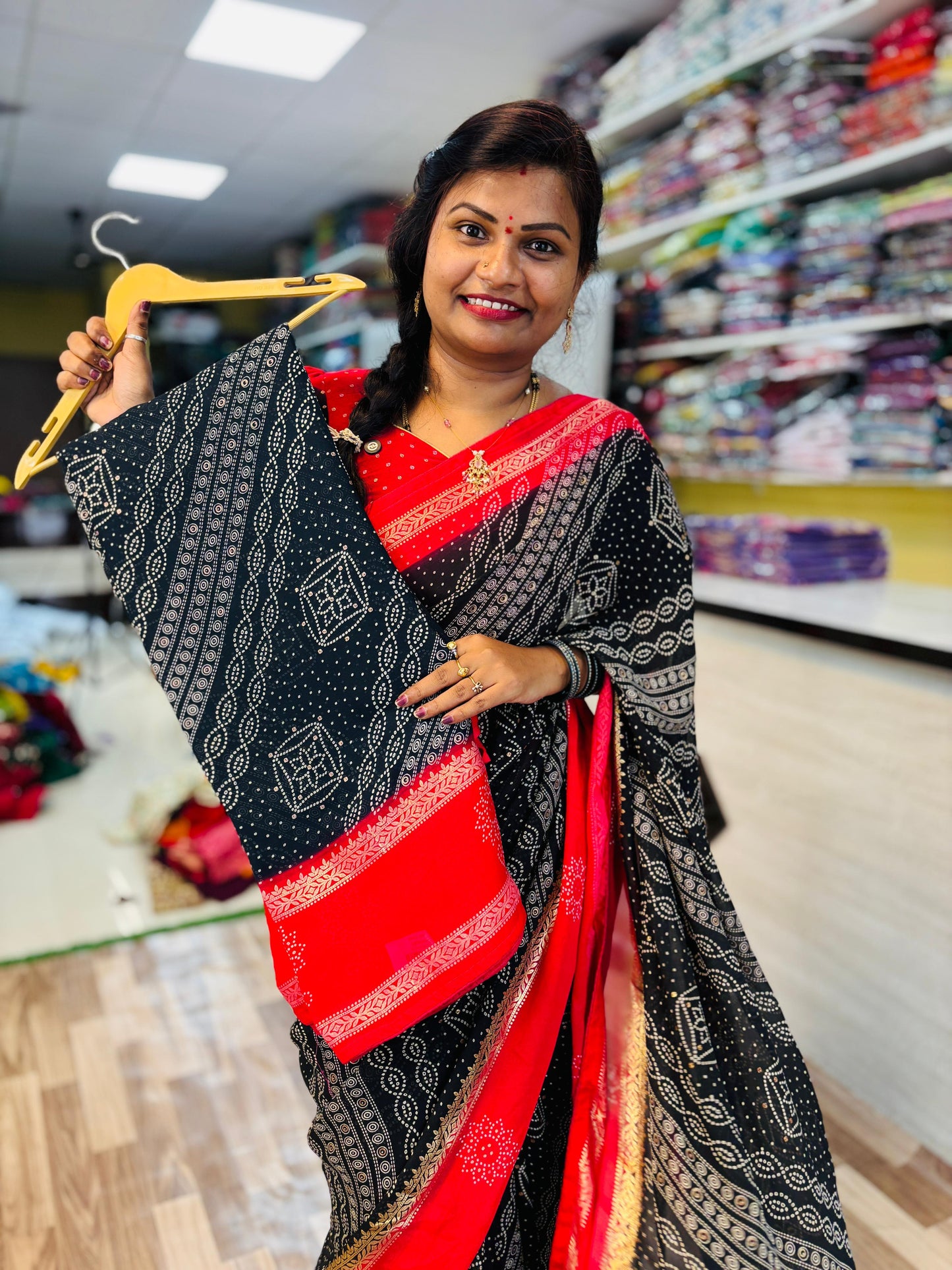 2D Georgette Bandini with piping