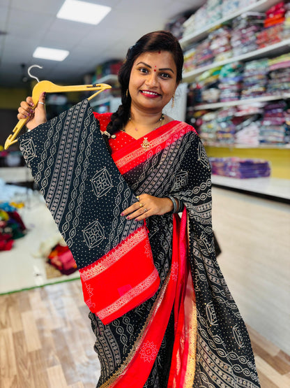 2D Georgette Bandini with piping