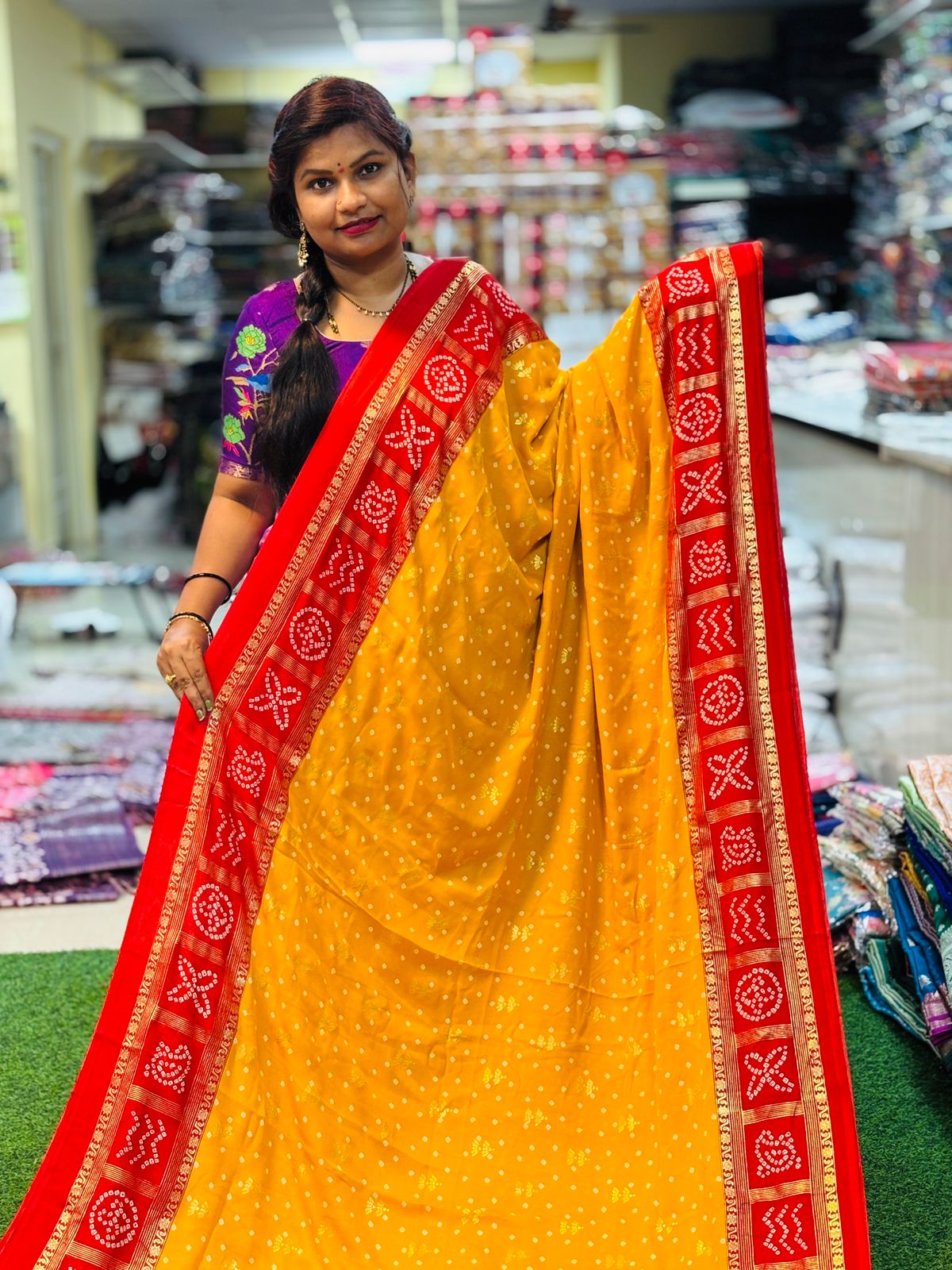 Bandej Bandhini Silk Sarees