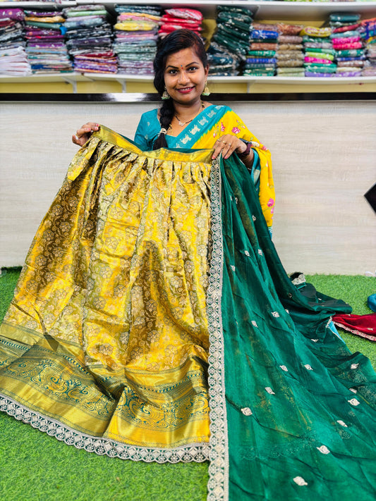 Banarasi Pattu Lehangas