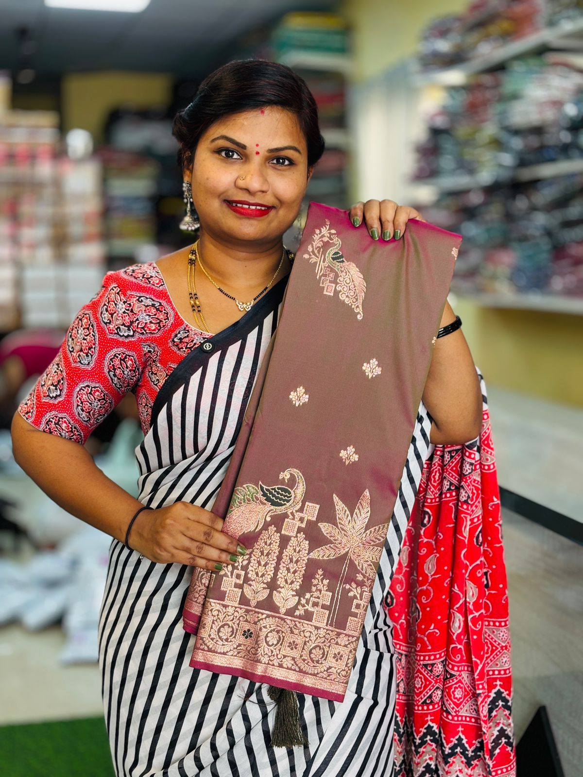 Meenakari Pattu Saree