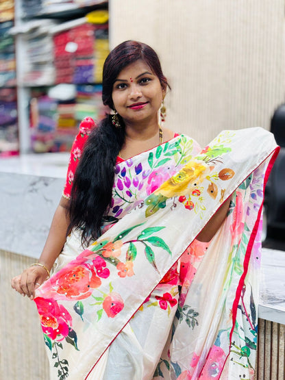 Designer Crepe Saree