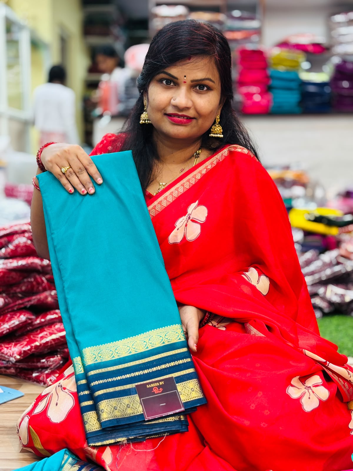 Semi Mysore crepe sarees
