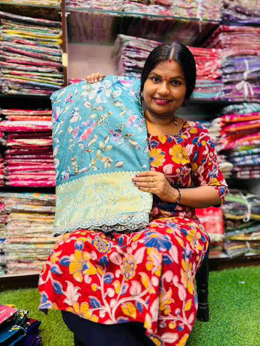 Scaloop border sarees