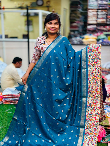 Kanchi Silk Sarees - Blue
