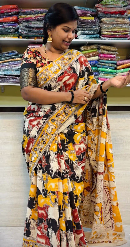Pichwai Kalamkari Cotton