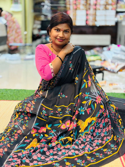 Floral Chiffon Saree