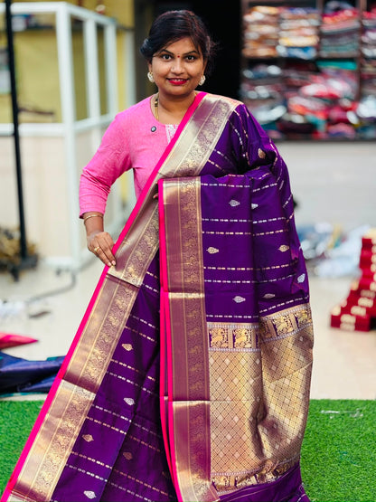 Semi Kanchi Pattu
 Get a free blouse as gift