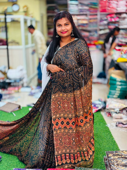 Azrak Chiffon Saree