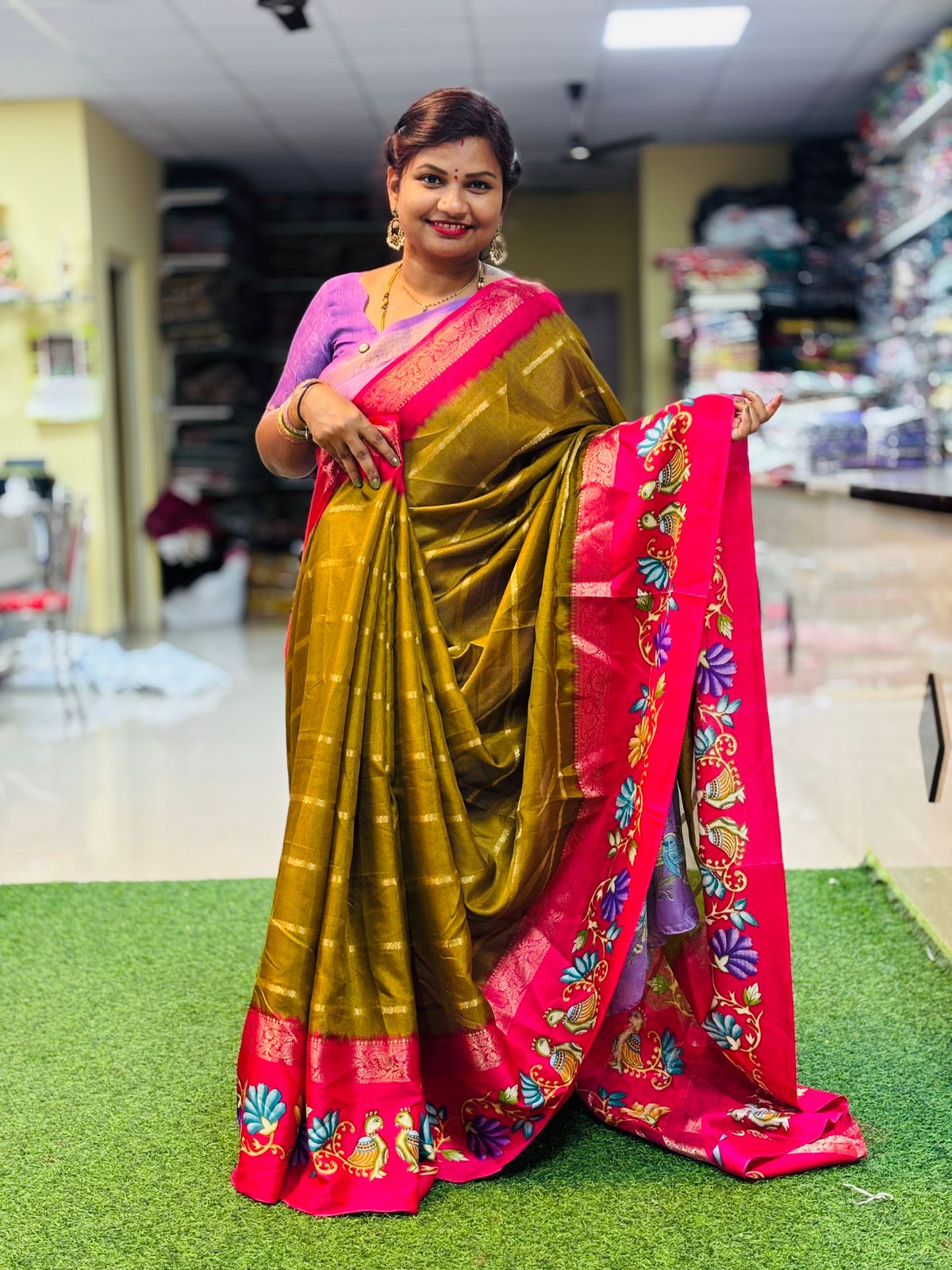 Thanjore Mangalagiri Kanchi Silk