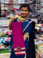 Elephant Semi Mysore Crepe Saree