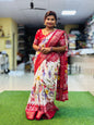 Khadi silk Flamingo design