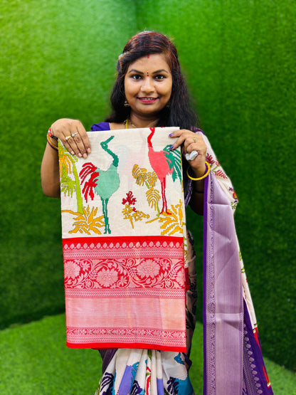 Madhubani Soft Silk