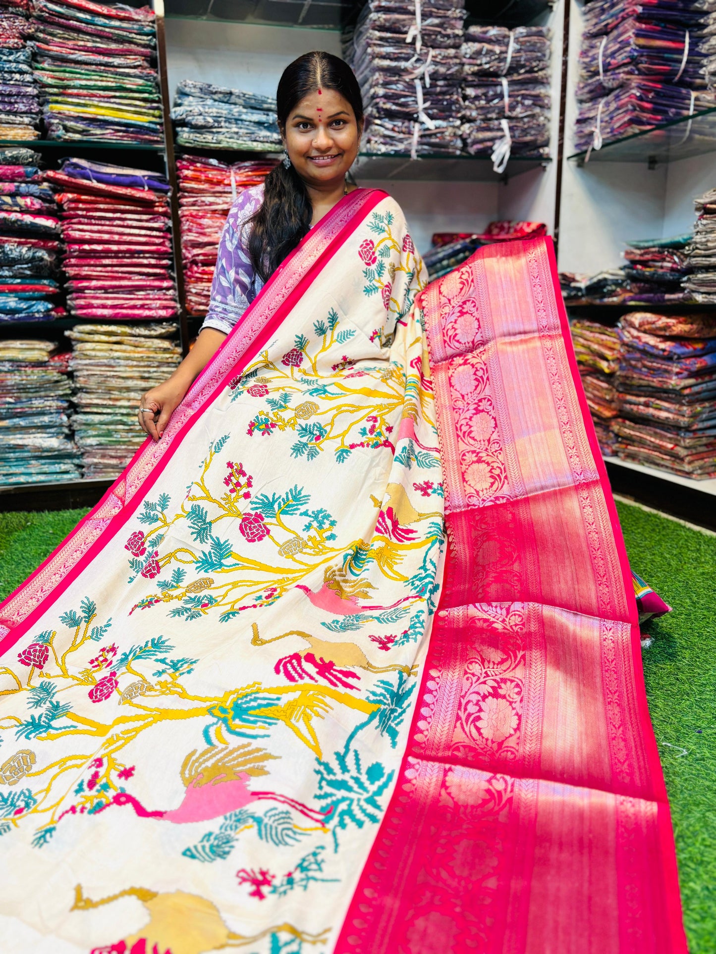 Madhubani Soft Silk