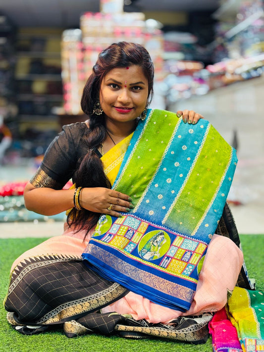Thanjore Matty Georgette Saree