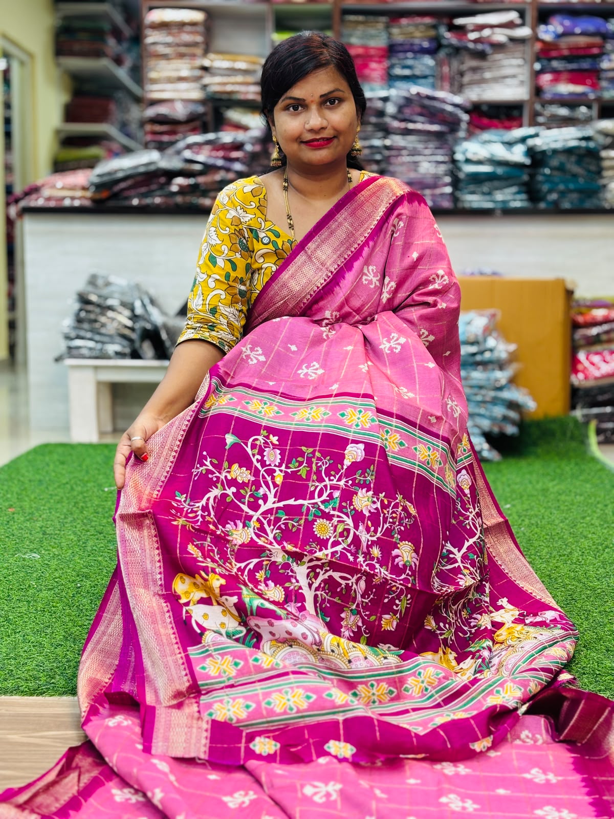 Mashroom Silk Saree