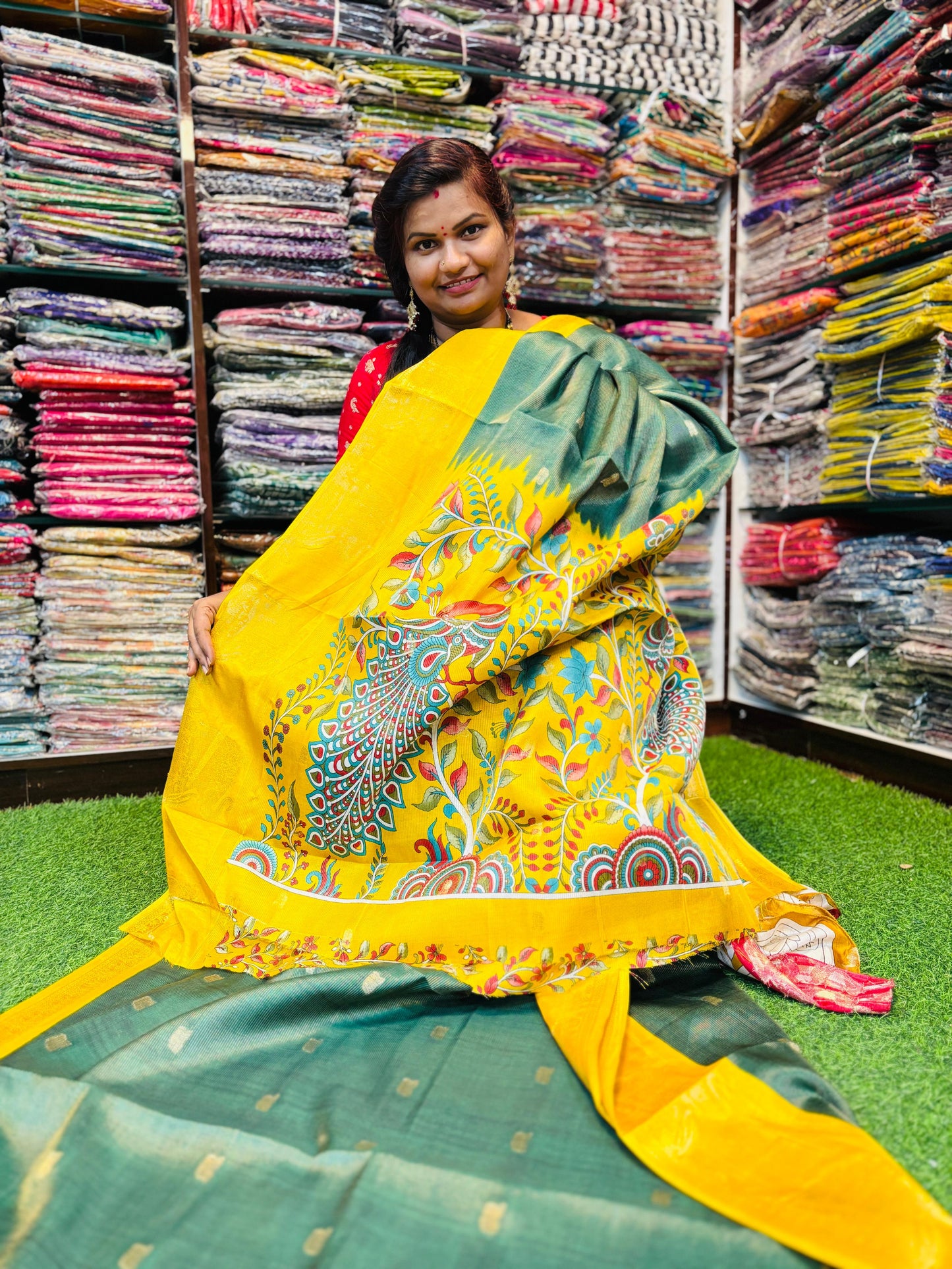 Mangalagiri uppada tissue Pattu sarees