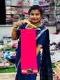 Elephant Semi Mysore Crepe Saree