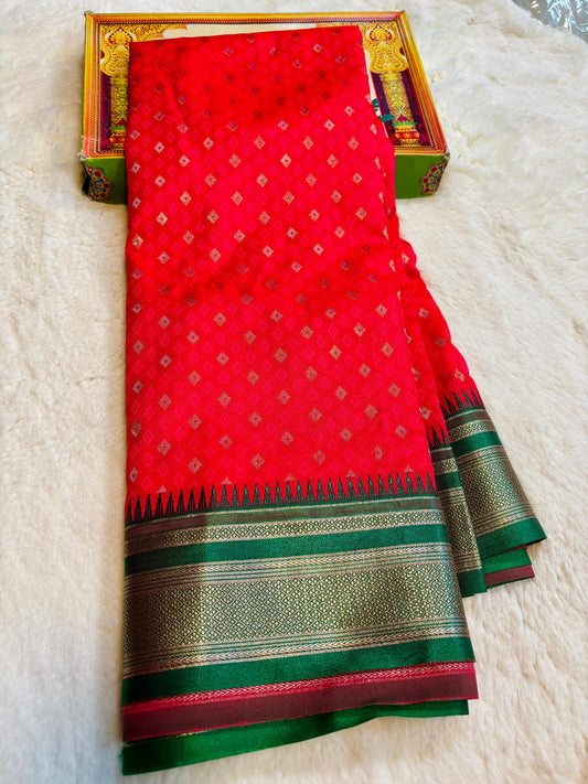 Raw Mango Pattu saree